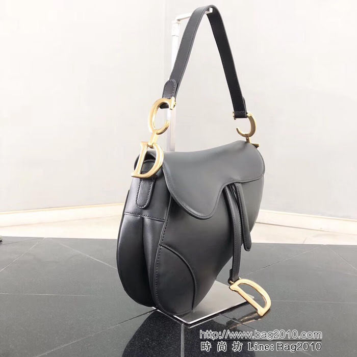 DIOR迪奧 2018新款 黑色小號Saddle Bag馬鞍包  zdo1130